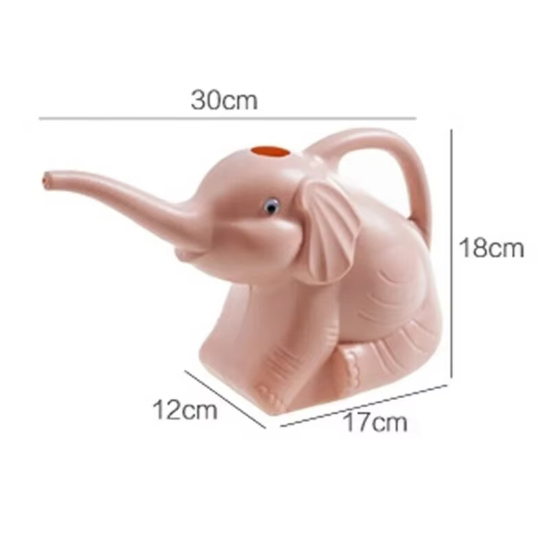 Arrosoir en plastique mignon en forme d'éléphant 2026 pour plantes
