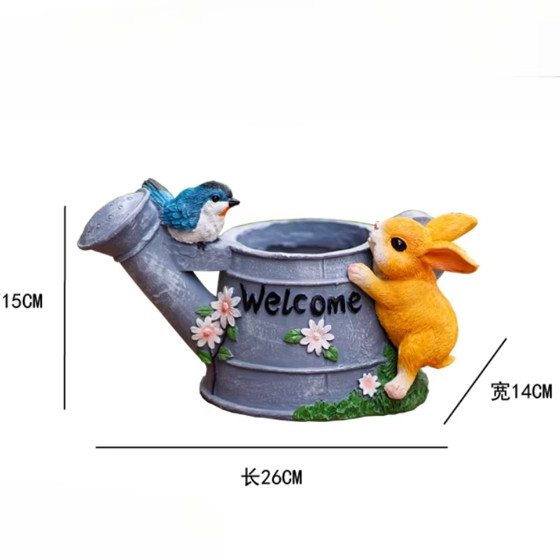 Jardinière succulente lapin mignon