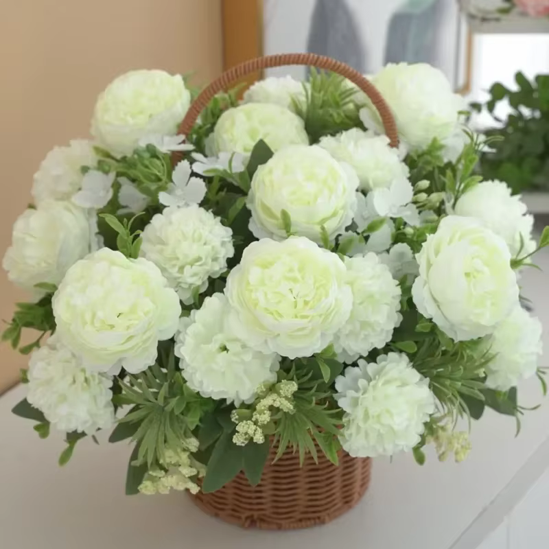 Bouquet d'hortensias artificiels pour mariage