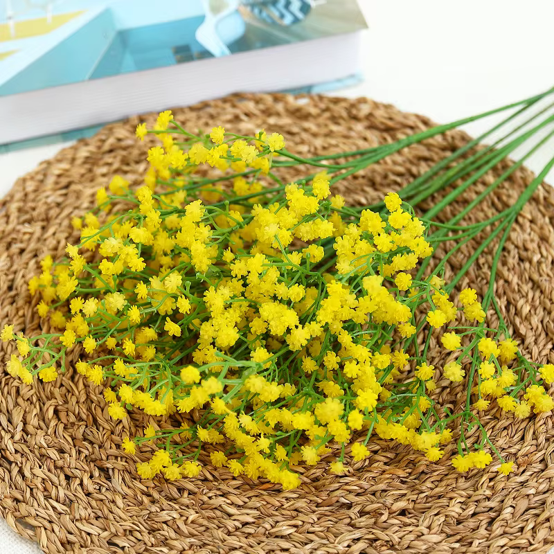 Bouquets de Fleurs Artificielles pouvez-vous psophila en Plastique