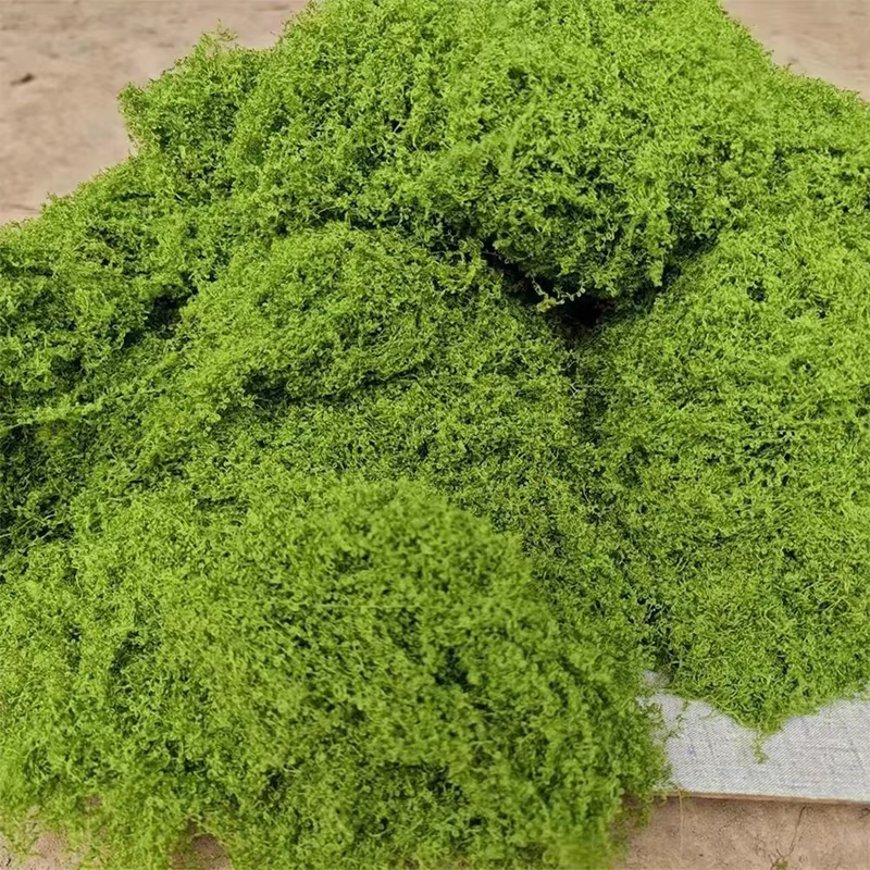 30/50/100g plante de mousse artificielle verte fausse