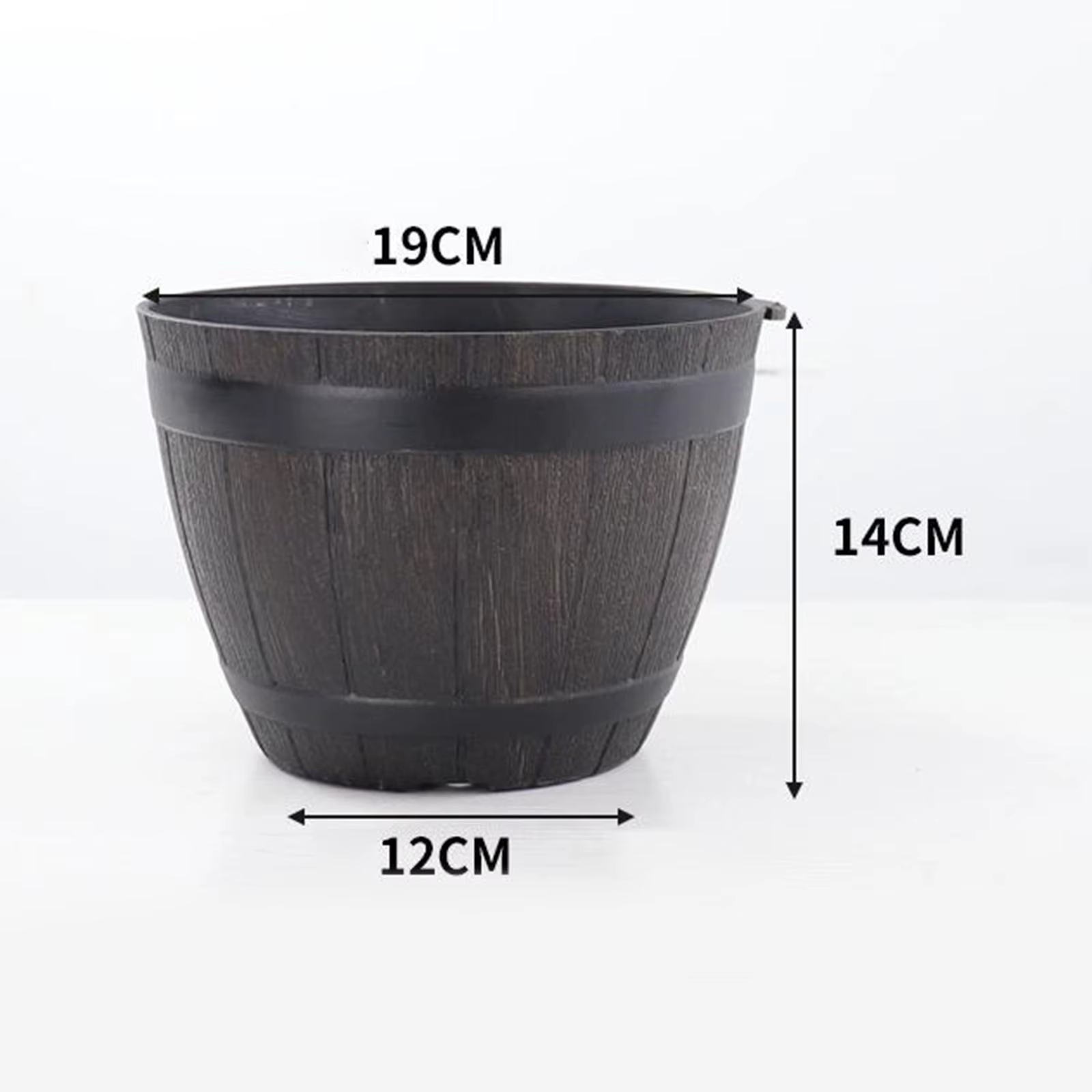 Grand pot de fleurs extérieur et intérieur en résine