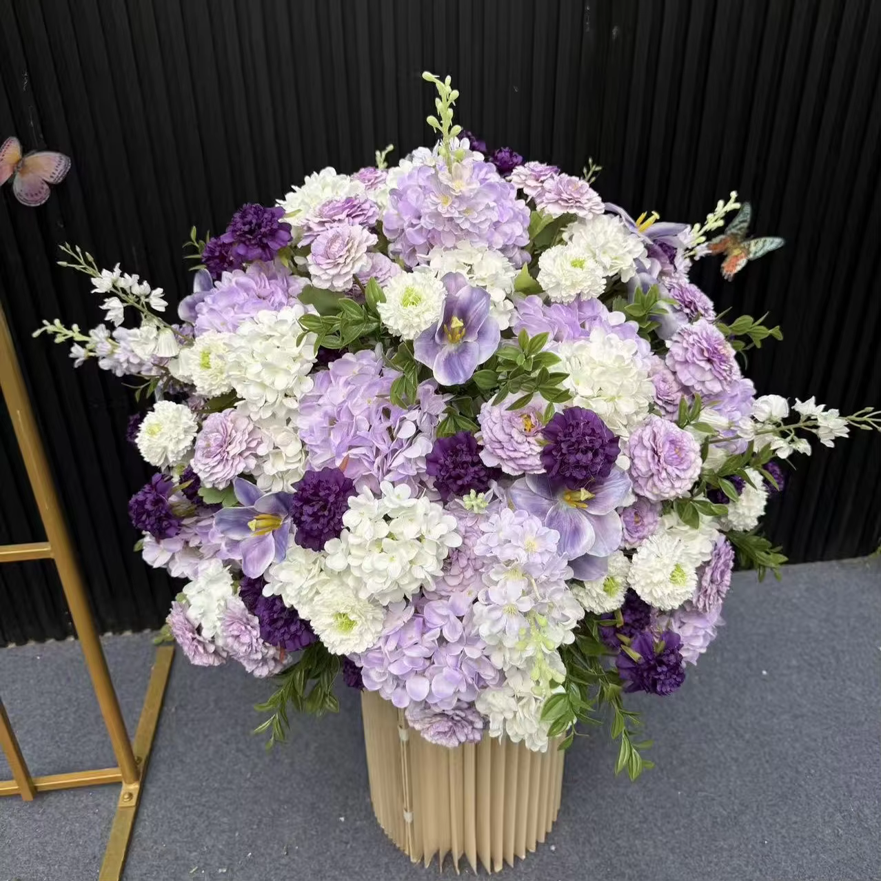 Bouquet de fleurs artificielles de luxe pour centre de table