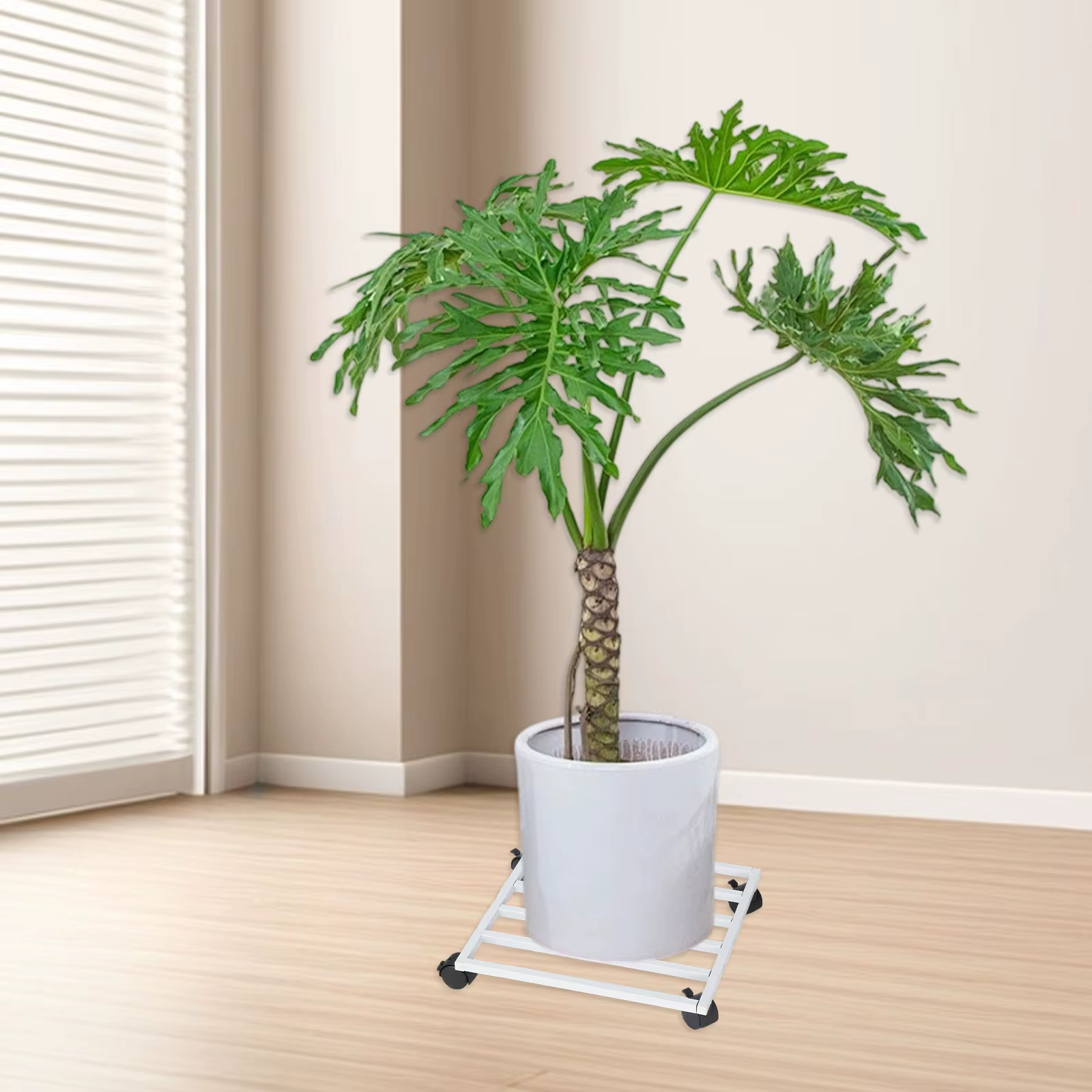 Support de Pot de fleur avec roue