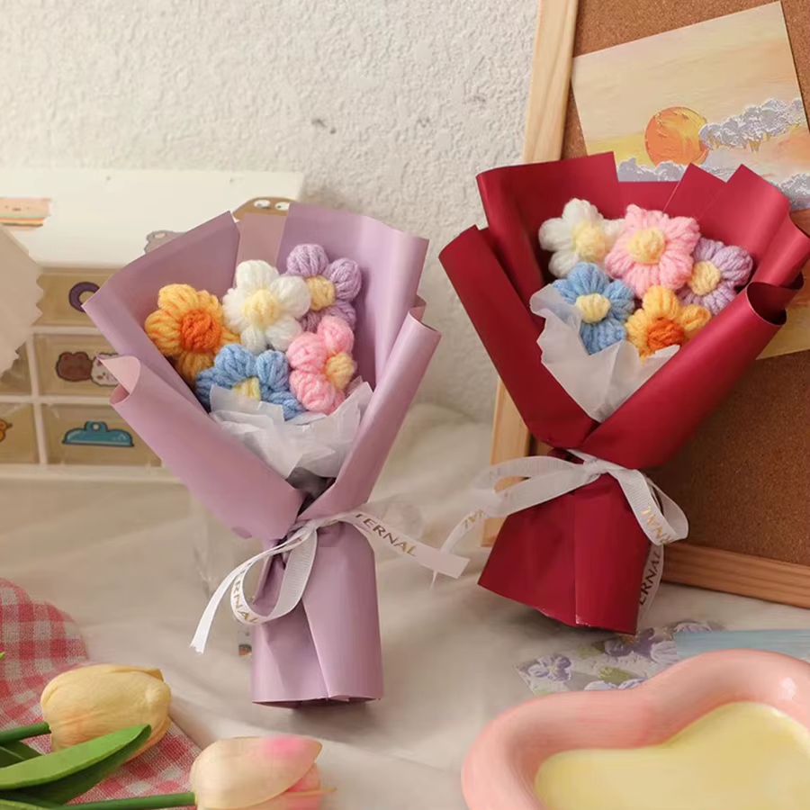 1 pièce de Mini Bouquet de fil fait à la main