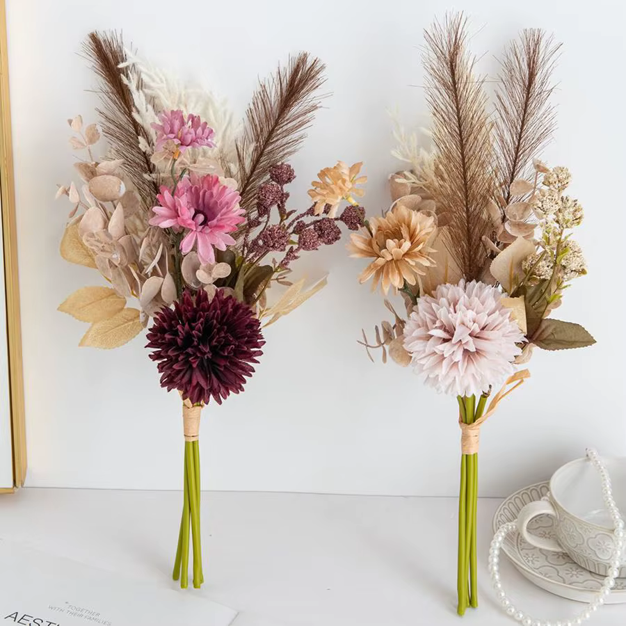 Fleurs artificielles en soie
