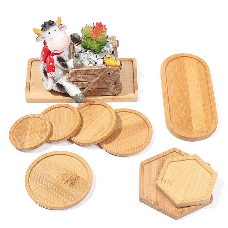 Plateau de soucoupe en bambou