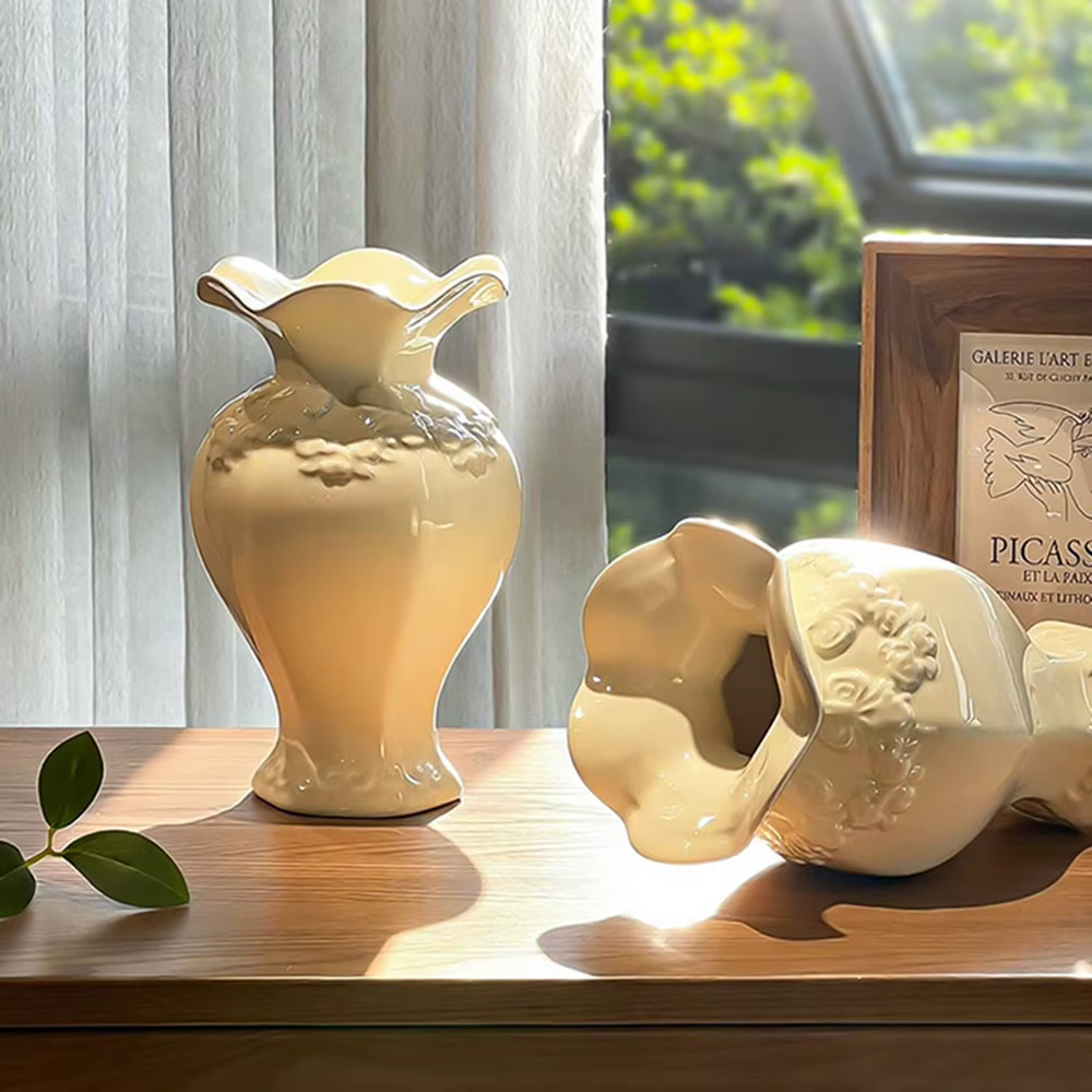 Vase à fleurs en céramique pour mariage