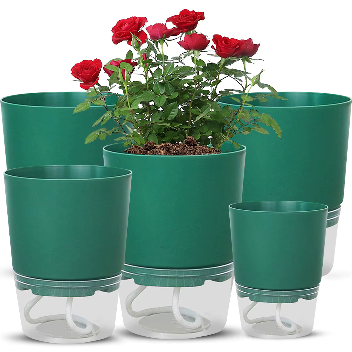 Pot de Fleurs Hydroponique à Auto-Arrosage