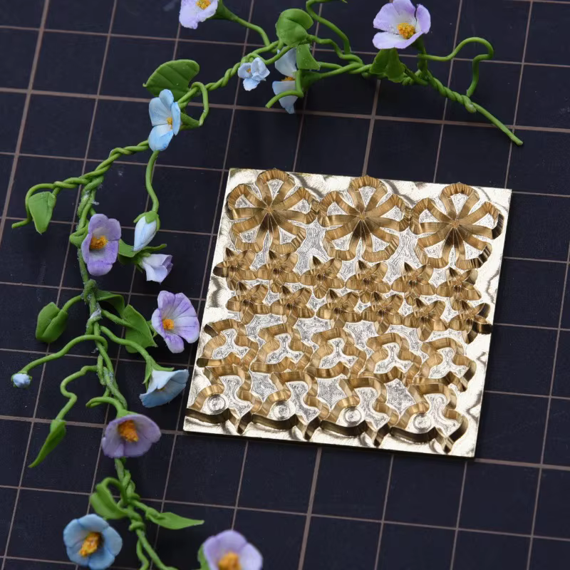 Moule de découpe à pression en argile ultra-légère miniature pour fleurs