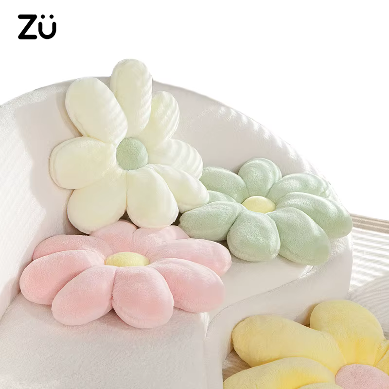 60 cm mignon marguerite fleur oreiller chambre canapé tournesol en forme de coussin Girly doux chaise siège dos coussins belles fleurs peluches