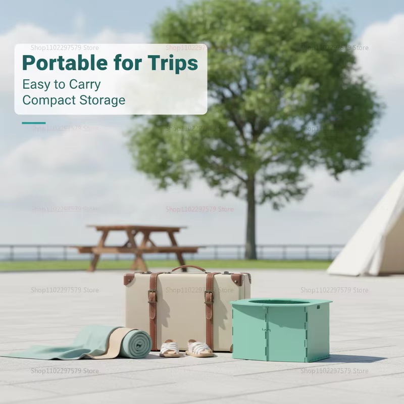 Pot de toilette pliable et portable pour tout-petit, siège de toilette léger pour bébé, pour voiture, urgence en extérieur, durable et portable