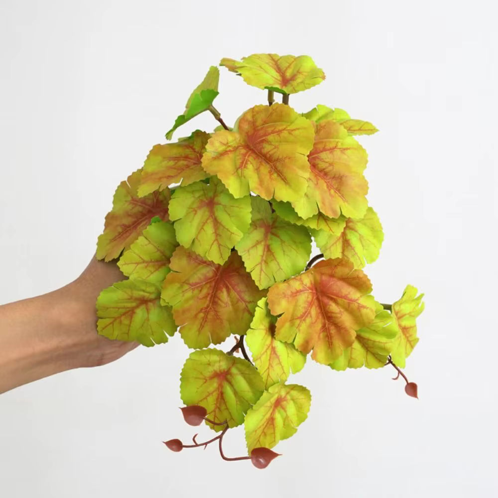 23 feuilles de plantes artificielles vertes