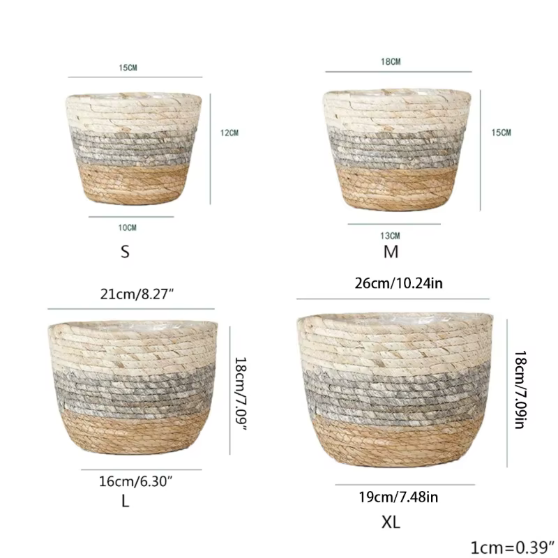 Panier Pot fleur rond en Pot plantes