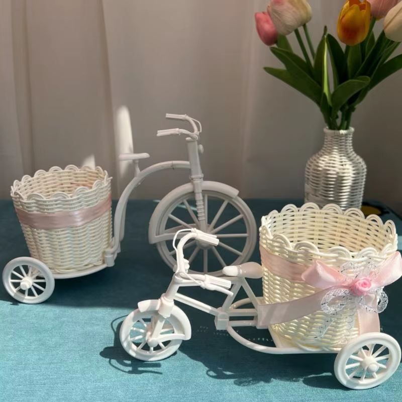 Panier fleurs en forme Cycle