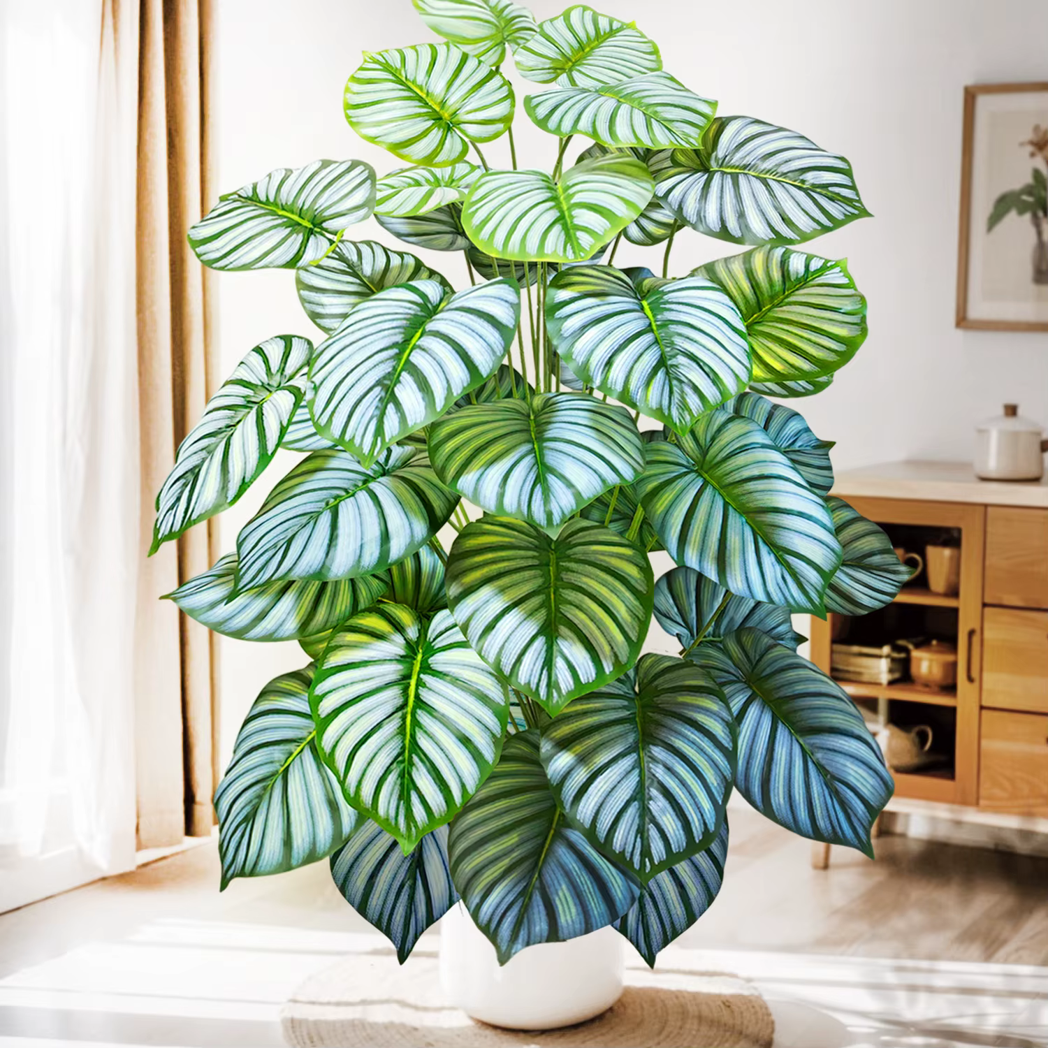 Feuille de philodendron artificielle