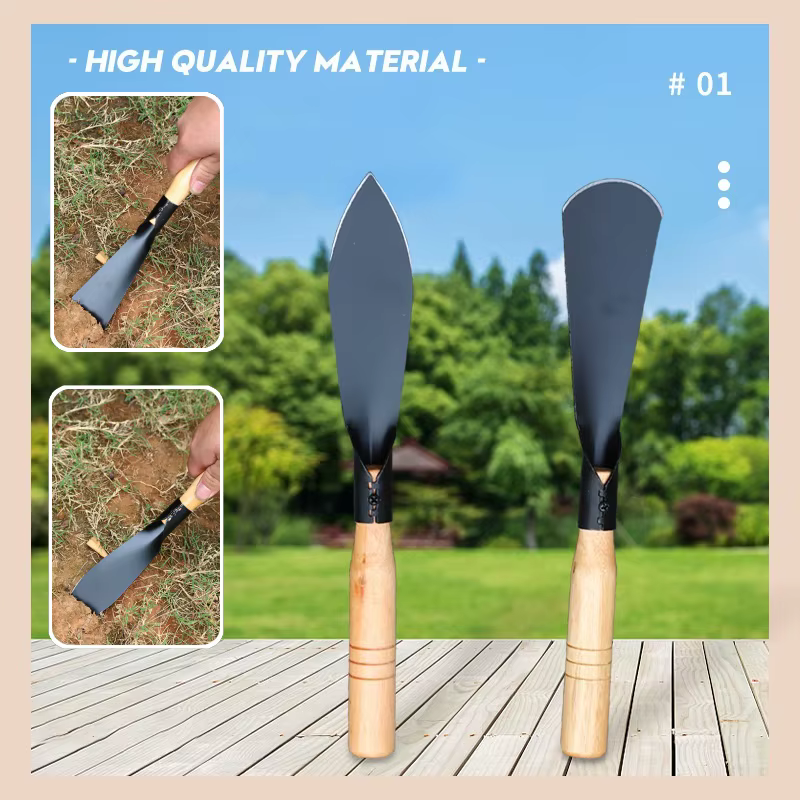 Pelle de jardin polyvalente pour planter des fleurs, désherber, ameublir la terre, récolter des légumes sauvages – Ensemble d'outils horticoles