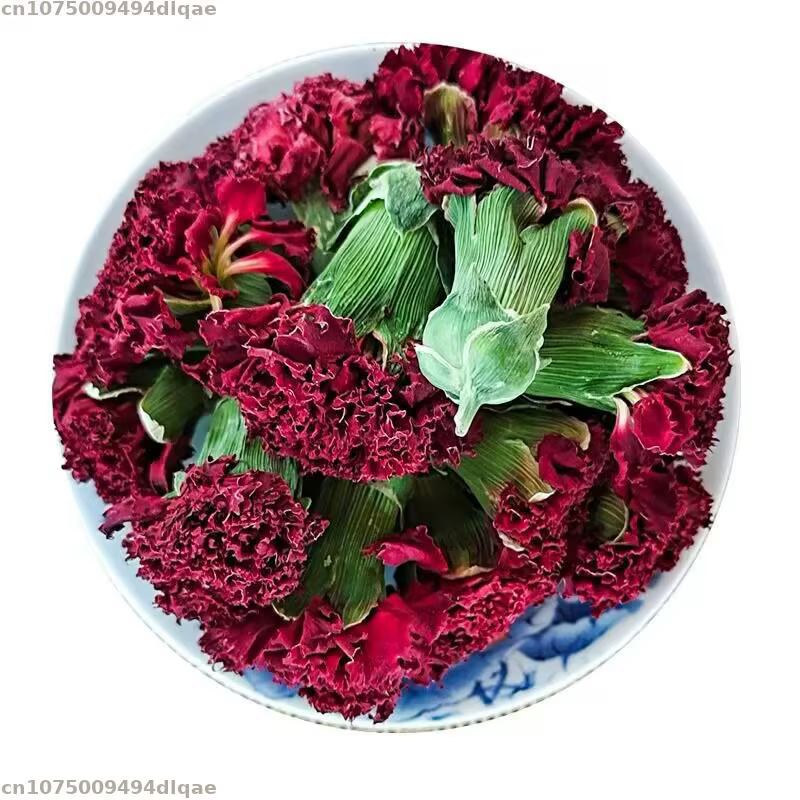 Fleurs séchées d'œillet rouge naturel pour la décoration intérieure