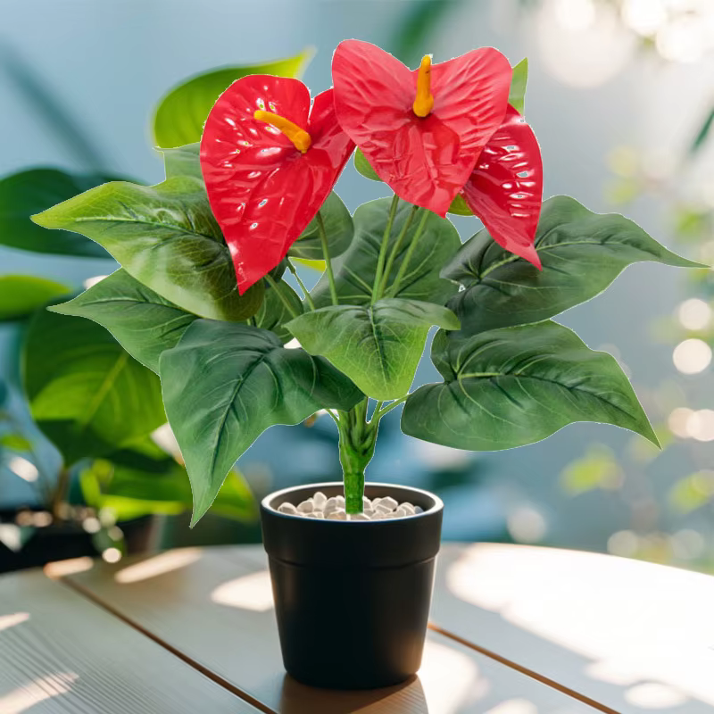 Artificial Flower Anthurium Handmade