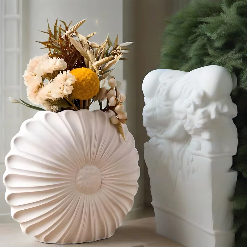 Moule DIY pour vase tournesol aux formes irrégulières et rondes