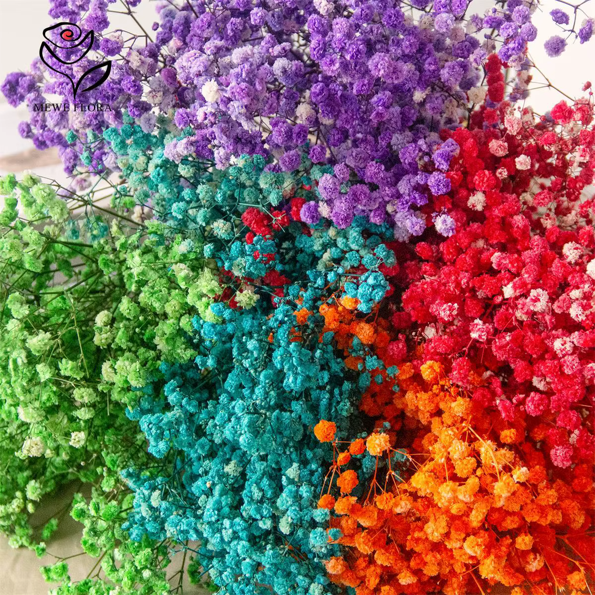 Mélange de fleurs séchées Gypsophila pour bébé