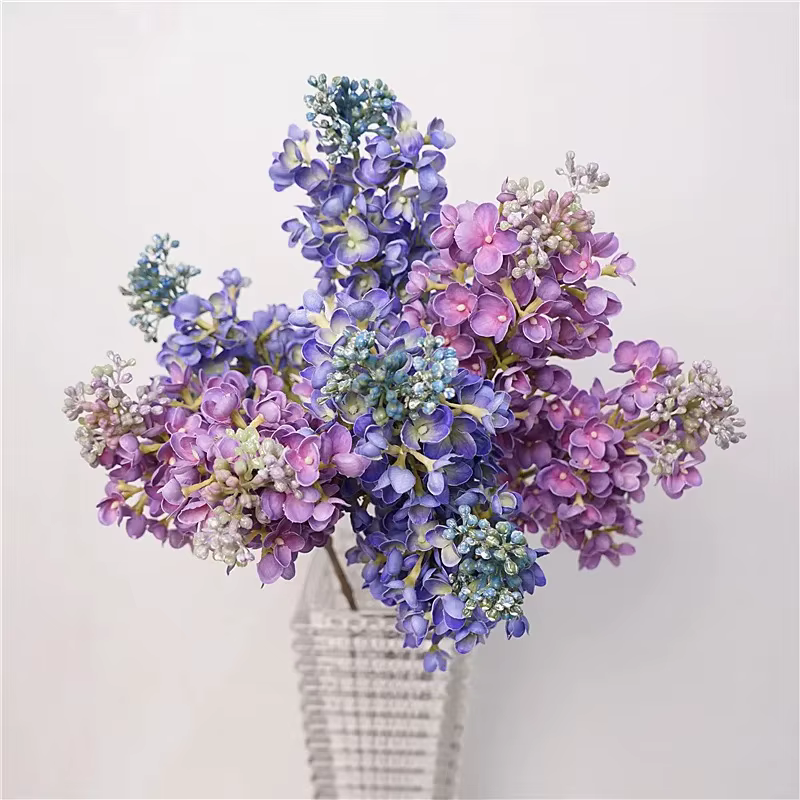 Fleurs artificielles en Latex lilas