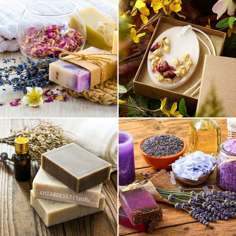 Matériaux de fleurs séchées pour la fabrication de bougies et de savons DIY