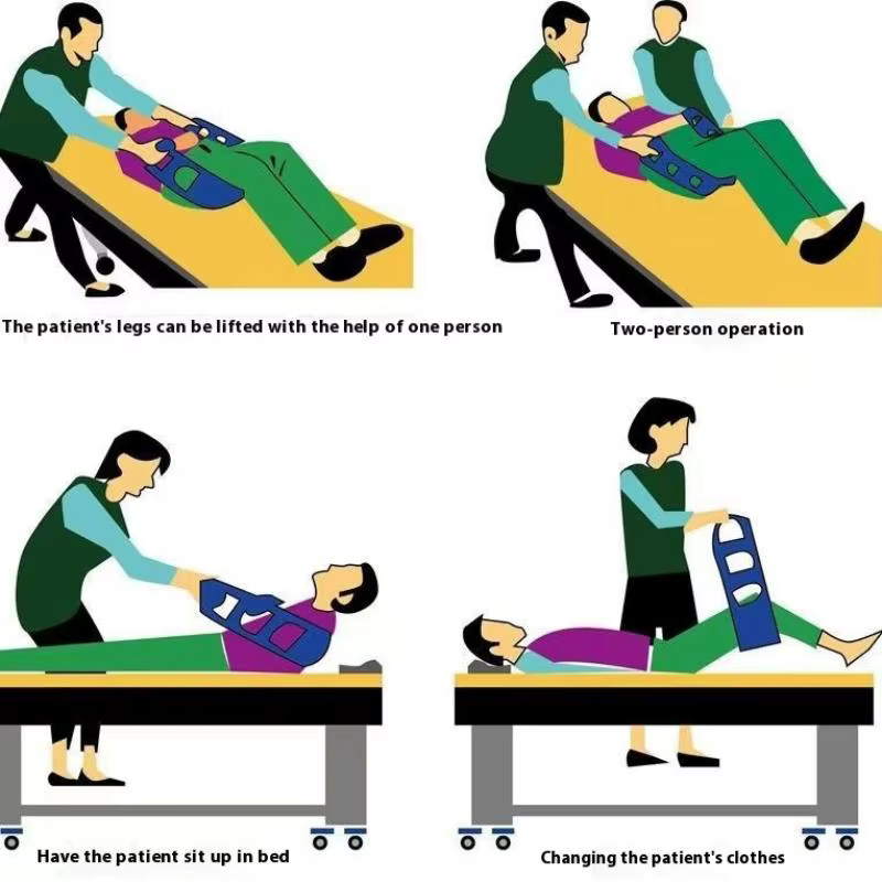 CHAUD ❗ Accessoire d'allaitement auxiliaire amovible, ceinture Mobile pour personnes âgées, transfert de Patient, écharpe d'allaitement, ceinture de traction pour Patients handicapés