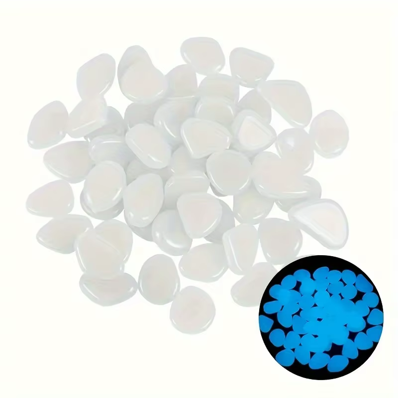 Pierres de jardin scintillantes en résine