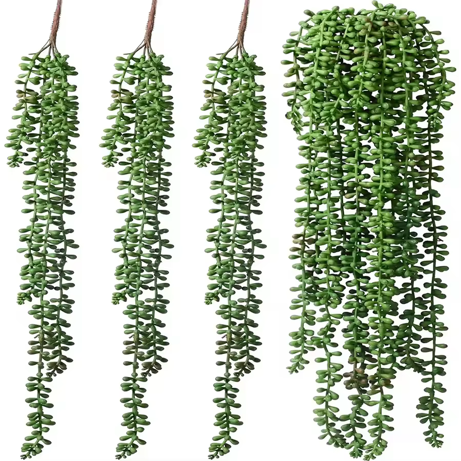 Plantes succulentes artificielles suspendues