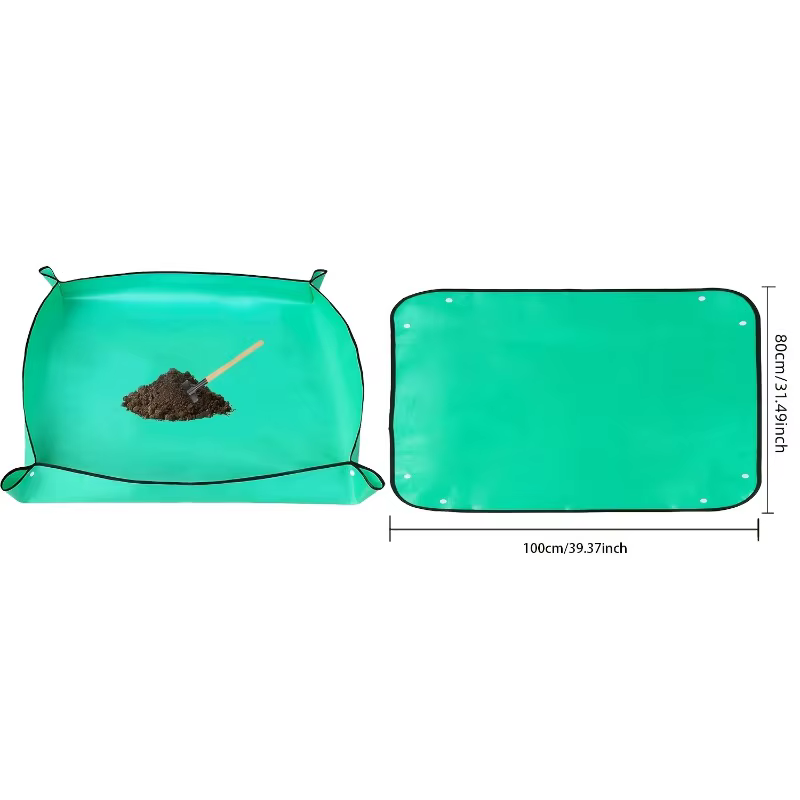 Tapis de régénération des plantes, tapis de transplantation imperméable, portable, carré, pliable et facile à nettoyer, tapis de transplantation pour plantes succulentes