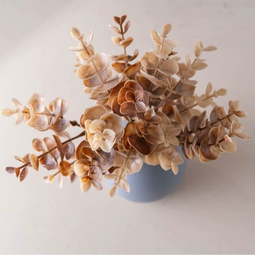 Bouquet d'eucalyptus artificiel en plastique