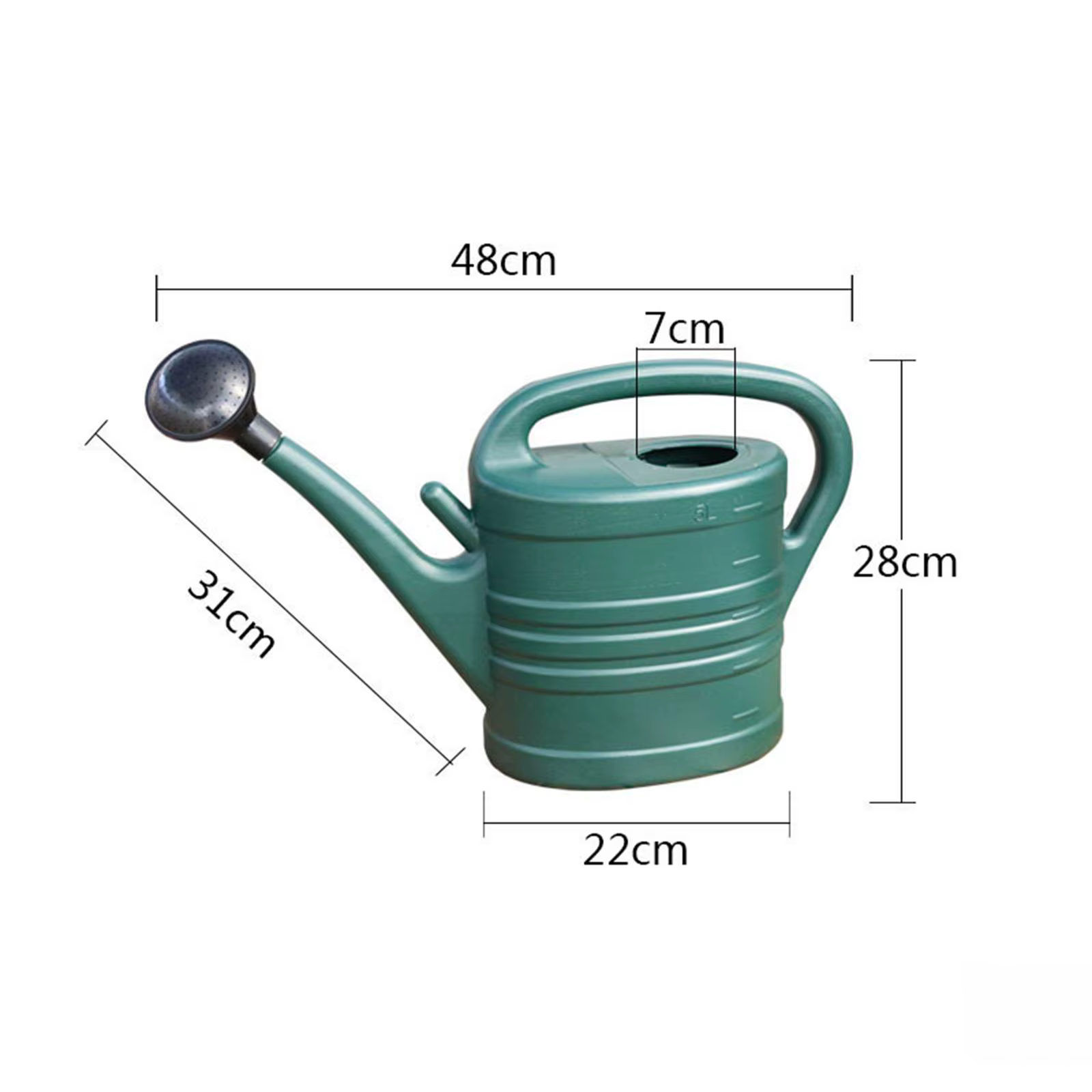 Arrosoir de jardin domestique avec tête d'arrosage