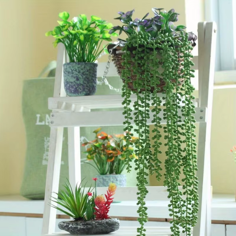 1pc plante artificielle amant larmes fausse fleur rotin