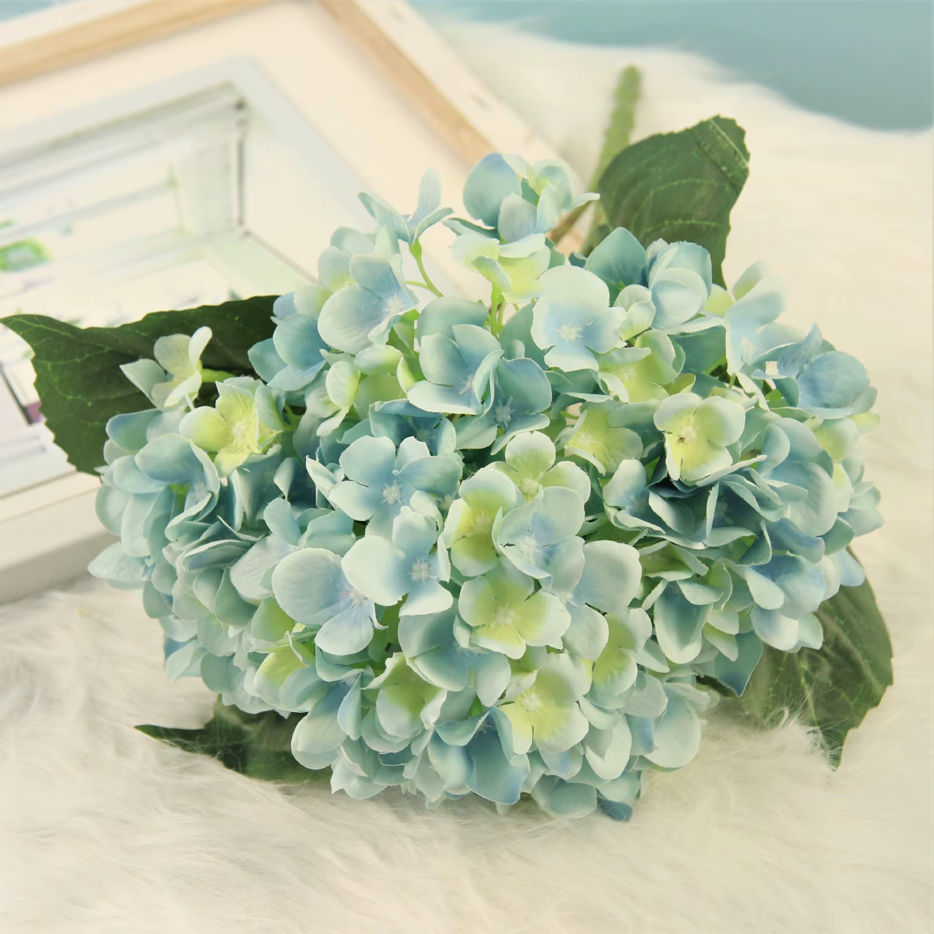 Bouquet de simulation d'hortensias