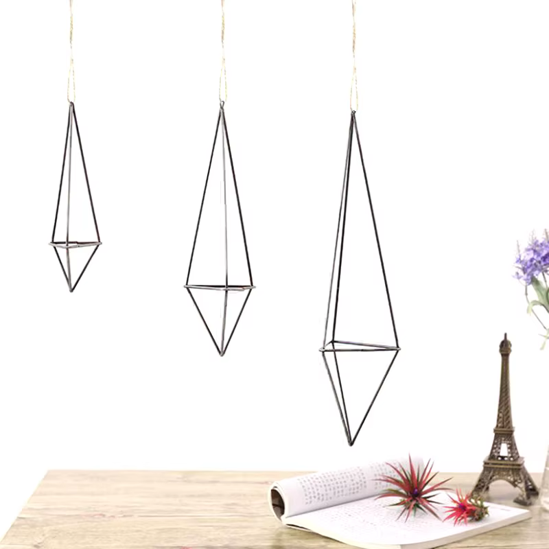 Porte-plante à air géométrique