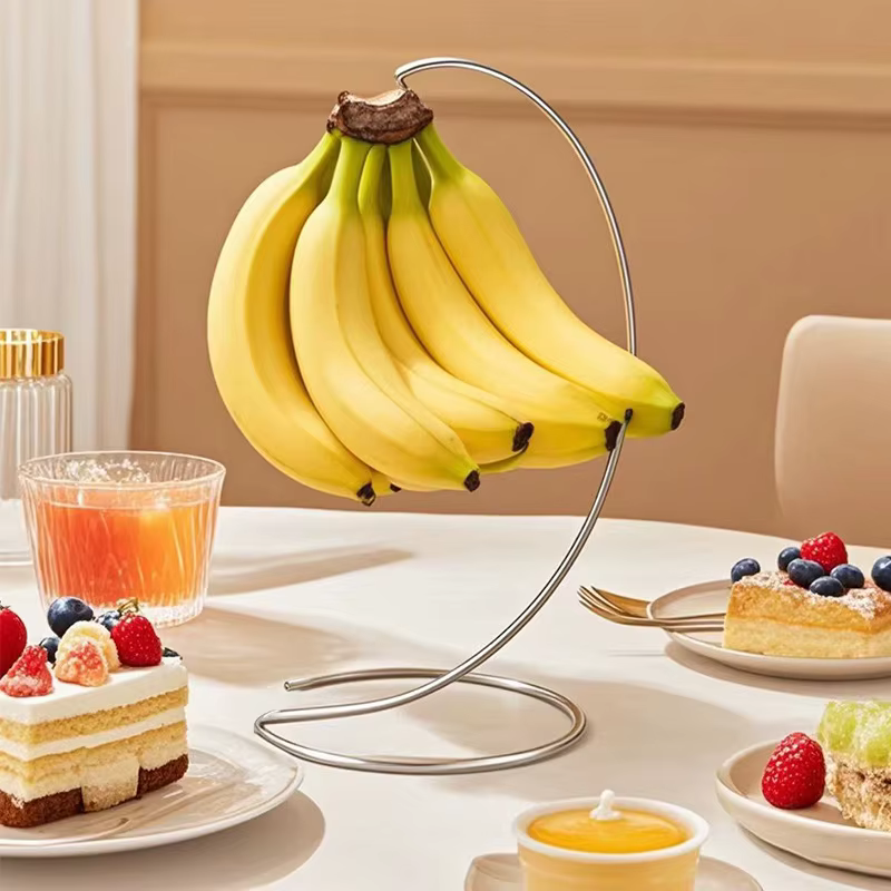 Support de banane pour garder la banane fraîche, support moderne, crochet d'arbre pour comptoir de cuisine, Gadget de cuisine mignon