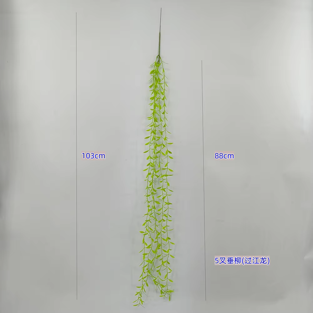 Plantes artificielles suspendues en saule pleureur