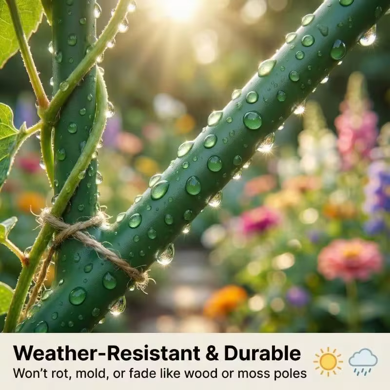 6 piquets de support pour plantes Monstera avec attaches – Conception de treillis empilable