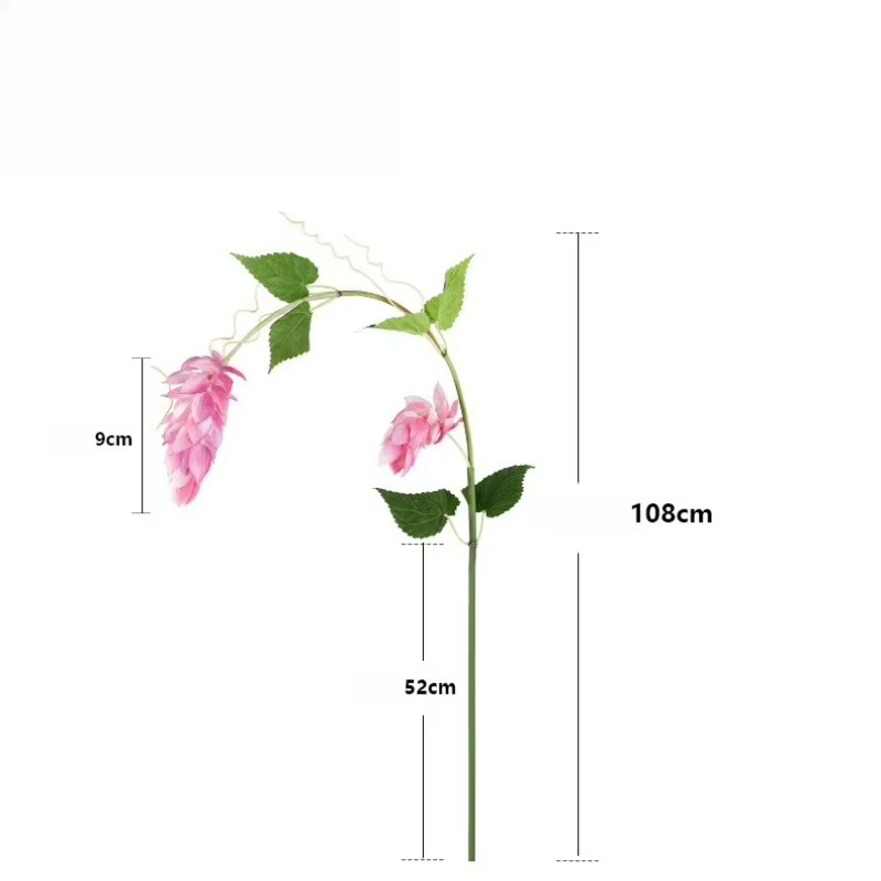 4 pièces de plantes artificielles suspendues à 3 têtes