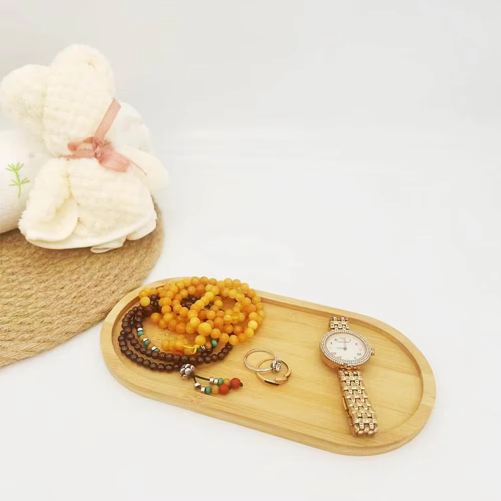 Plateau multi-bambou, soucoupe en bois