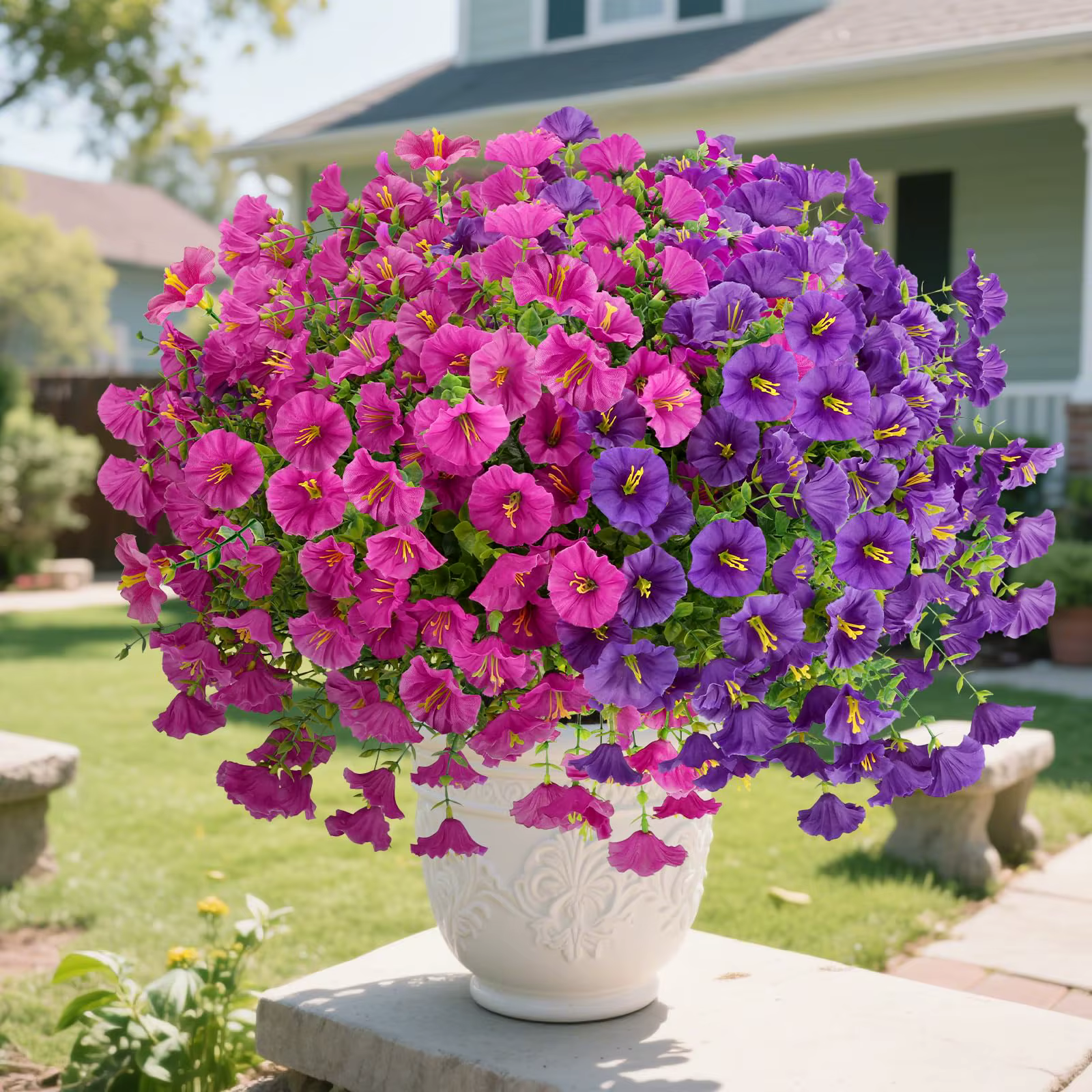 Fleurs artificielles pour décoration extérieure