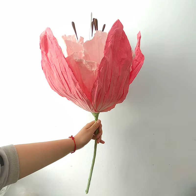 Mariage géant suspendu lys de la vallée fleurs en papier artificielles