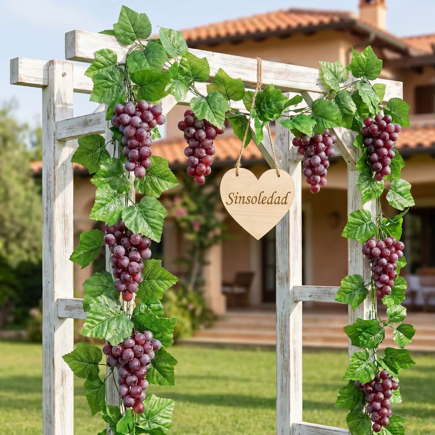Guirlande de fausses feuilles de vigne