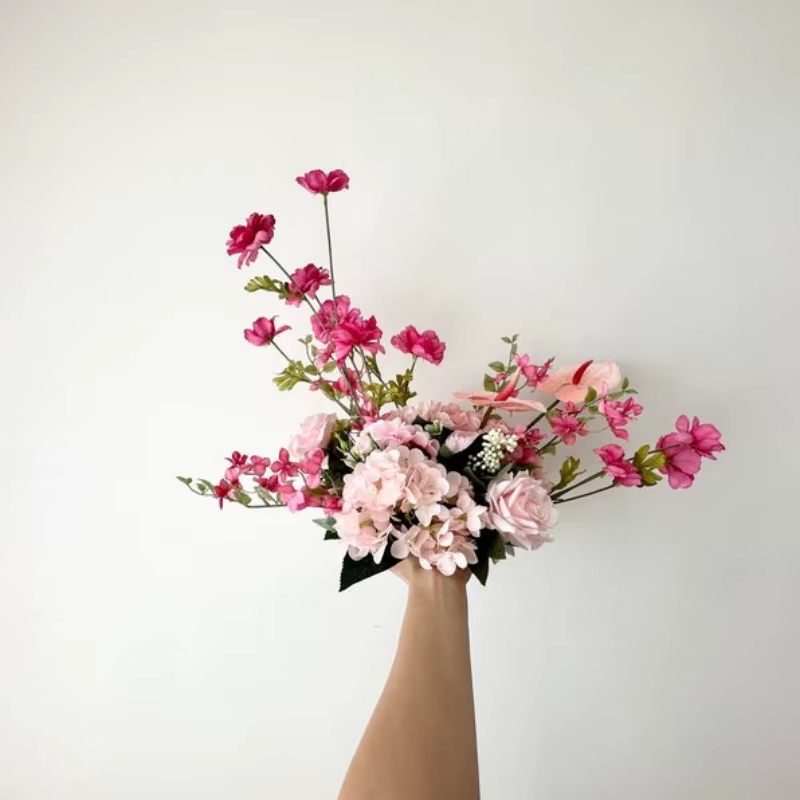Guirlande de fleurs artificielles pour mariage