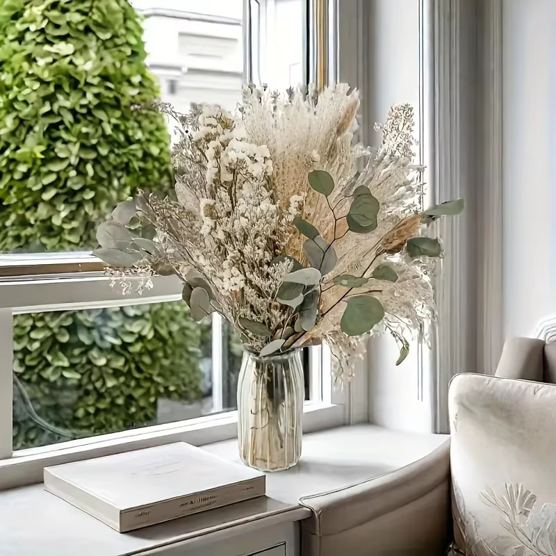Bouquet de fleurs séchées naturelles pour la décoration intérieure de la maison moderne
