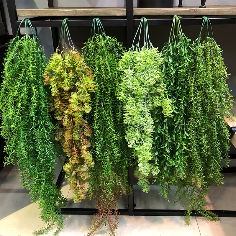 1 pièces plante verte artificielle rotin plantes d'herbe