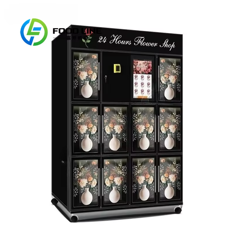 Distributeur automatique combiné de fleurs numériques fraîches, auto-Service, avec pièce de monnaie, Code QR, système de paiement de jetons, fonction SDK, Stock disponible
