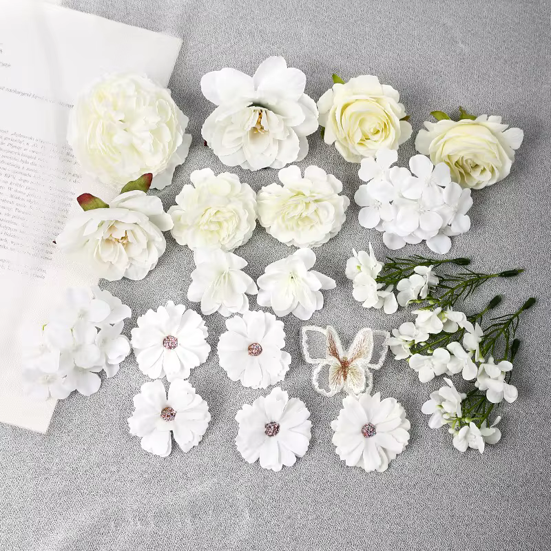 Fleurs artificielles en rose pour la décoration de la maison