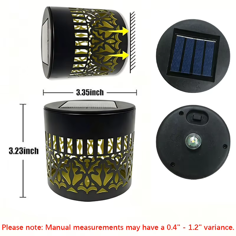 Projecteur Solaire Mandala Tournesol, Lumière Murale Extérieure pour Décoration de Jardin, Éclairage Paysager pour Patio, Jardin, Propriété, Porche, Cour
